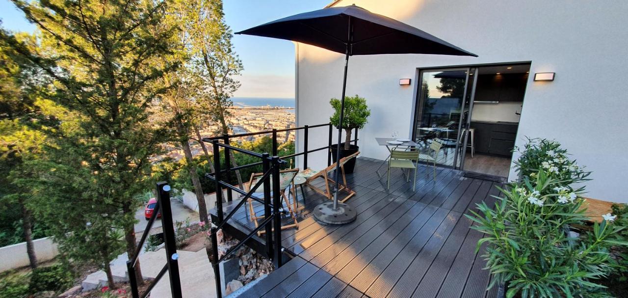 Le Rouquier Studio Terrasse, Vue Exceptionnelle, Climatisation Sète Eksteriør bilde